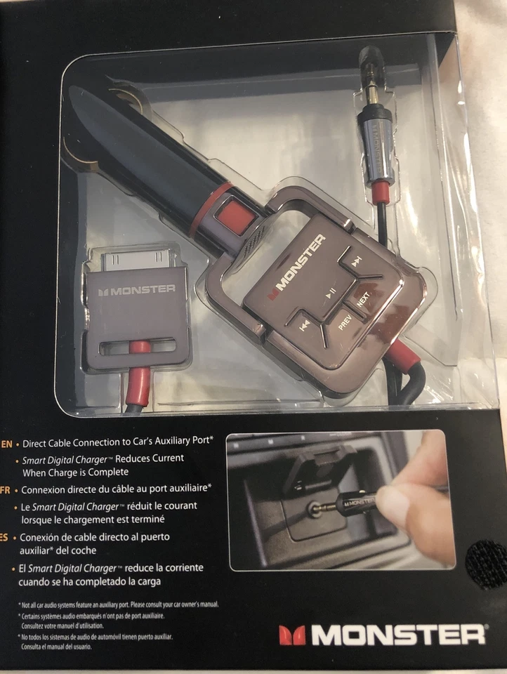 Monster iCarPlay Direct Connect 2000 for iPod iPhone iPad Connect Charge Control - Image 3 of 3