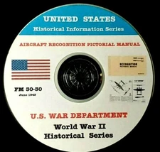 WWII U.S. War Department Aircraft Recognition Manual PDF Pages on DVD