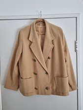 First Avenue Short Doublebreadted Coat Women 10 Cashmere Wool Blend