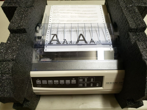 Excellent Okidata Oki Microline ML 320 Turbo Serial Printer with 1 Year Warranty - Picture 2 of 5