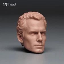 1/6 Cool Man Henry Cavil Head Sculpt Model Fit 12'' Male Action Figure Body Toy