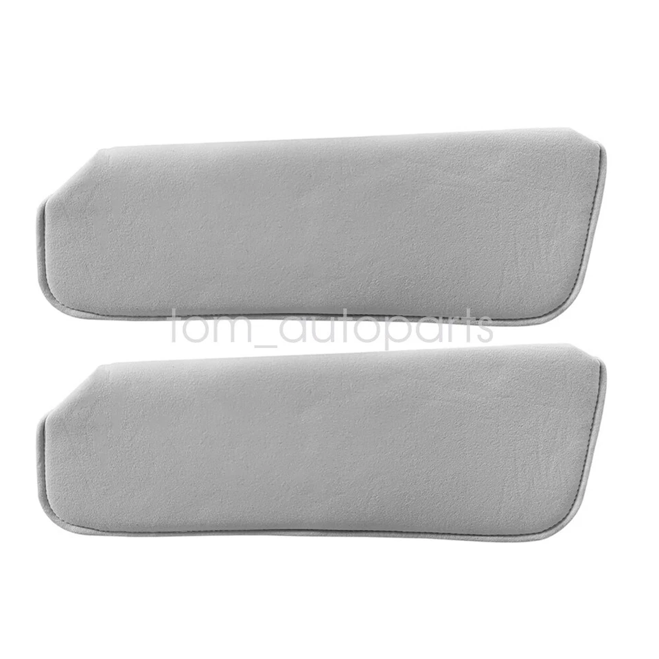 For 1988-1998 Chevy GMC Full Size Truck Sun Visors Light Grey Gray Cloth LH & RH Foto 4 de 4