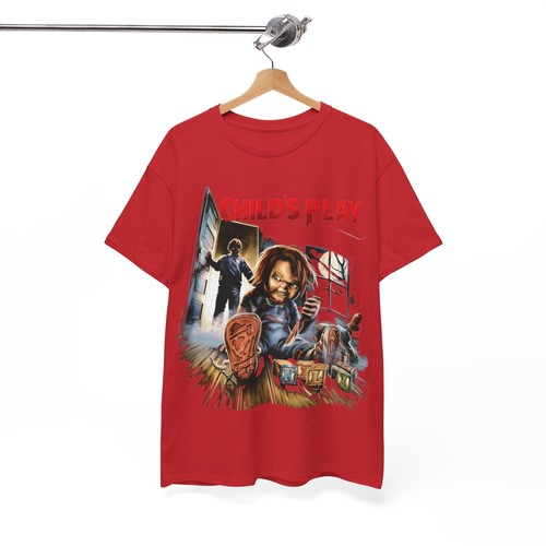 Child’s Play Movie Chucky Horror T Shirt Unisex Heavy Cotton Tee - Picture 149 of 157