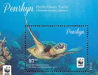 280003 / Fauna ** MNH BLOCK TURTLE PENRHYN WWF 2014