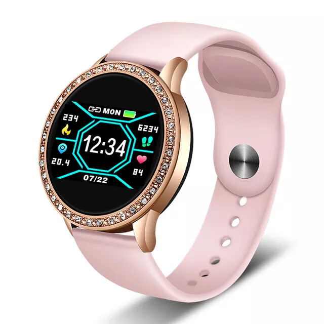 Reloj Inteligente Mujer Reloj Inteligente Bonito Barato Elegante Fitnes Ritmo Cardiaco