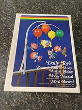 Dolly Toy's RAGGEDY ANN AND ANDY MUSICAL CRIB MOBILE in Box VIntage 1976