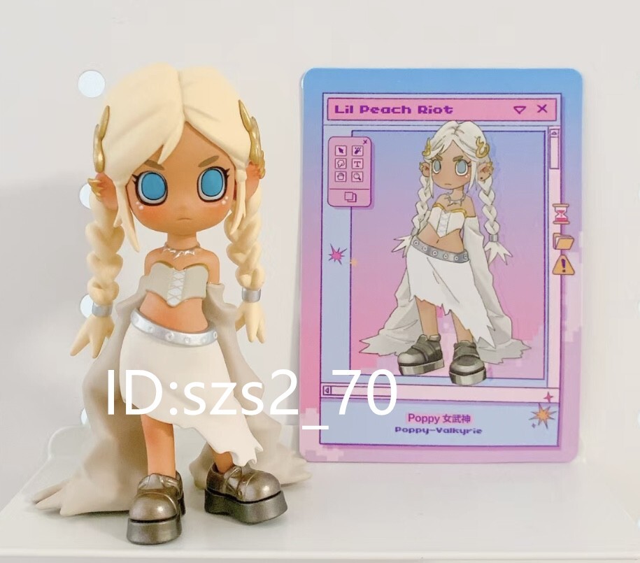 Poppy フィギュア Lil Peach Riot POPMART Poppy Valkyrie POP MART Lil Peach Riot Loading Mini Figure