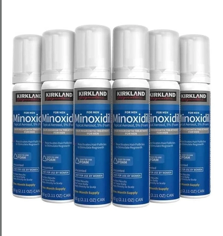 6 Months KIRKLAND MINOXIDIL 5% FOAM Hair Regrowth FOR MEN Exp 10/2026+ (SEALED) - Image 2 of 3