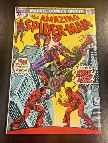 Amazing Spider-Man #136 VF–NM-? C Pics 1st Harry Osborne Goblin - Romita Sr. Cvr