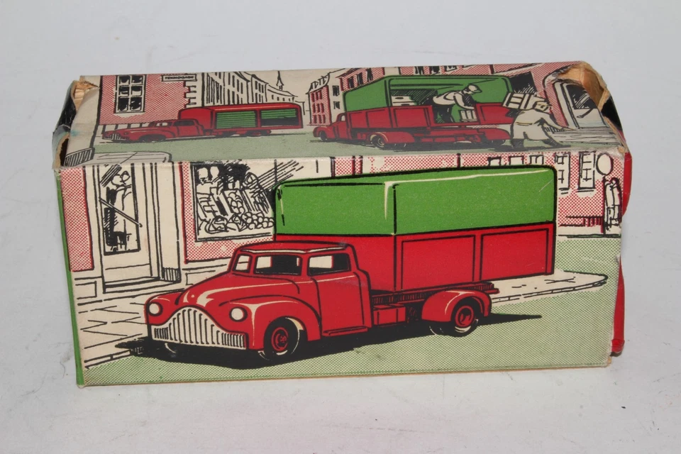 Tekno Toys, camión cubierto #951-A años 50 con caja, bonito original Foto 3 de 4