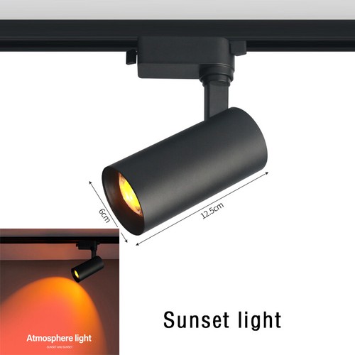 CRI 98 LED Ceiling Light Fixture 2-Line Rail Track Lamp Rotate Picture Spotlight - Picture 30 of 31