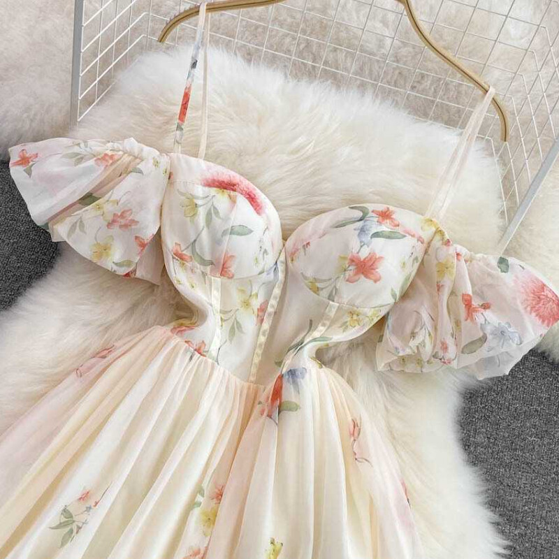 Women Tulle Prom Dress Fairy Off Shoulder Dress Puff Sleeve Wedding Party  Gown | eBay