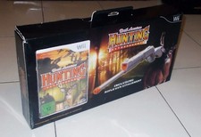 Nintendo Wii North American HUNTING EXTRAVAGANZA con RIFLE GUN ATTACHMENT fucile