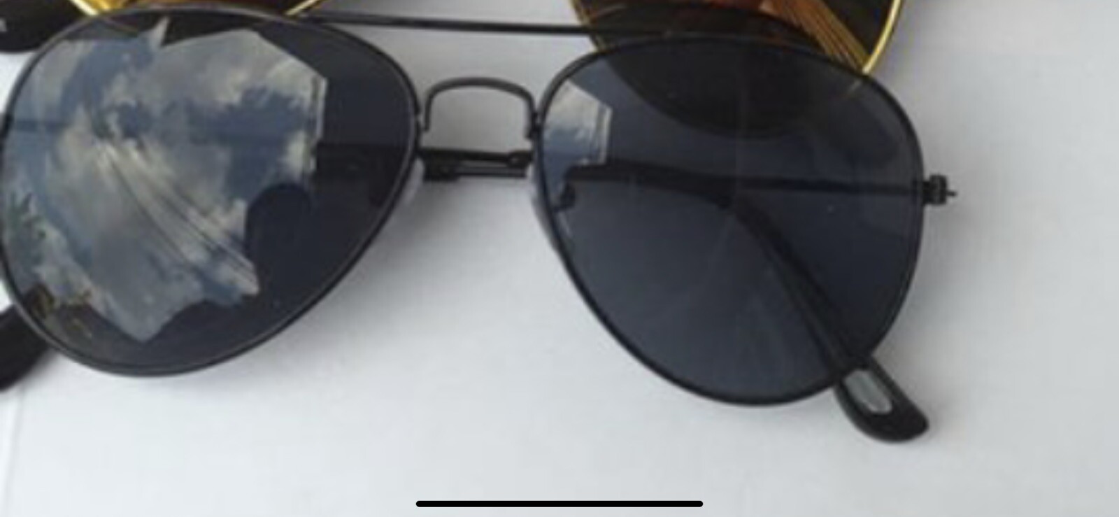 Kids Aviator Sunglasses Black Frame-image