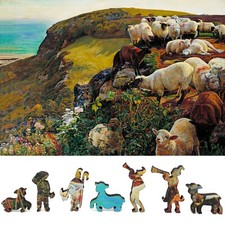 Wooden Jigsaw Puzzle for Adults by FoxSmartBox - 300 Pieces - Our English Coasts