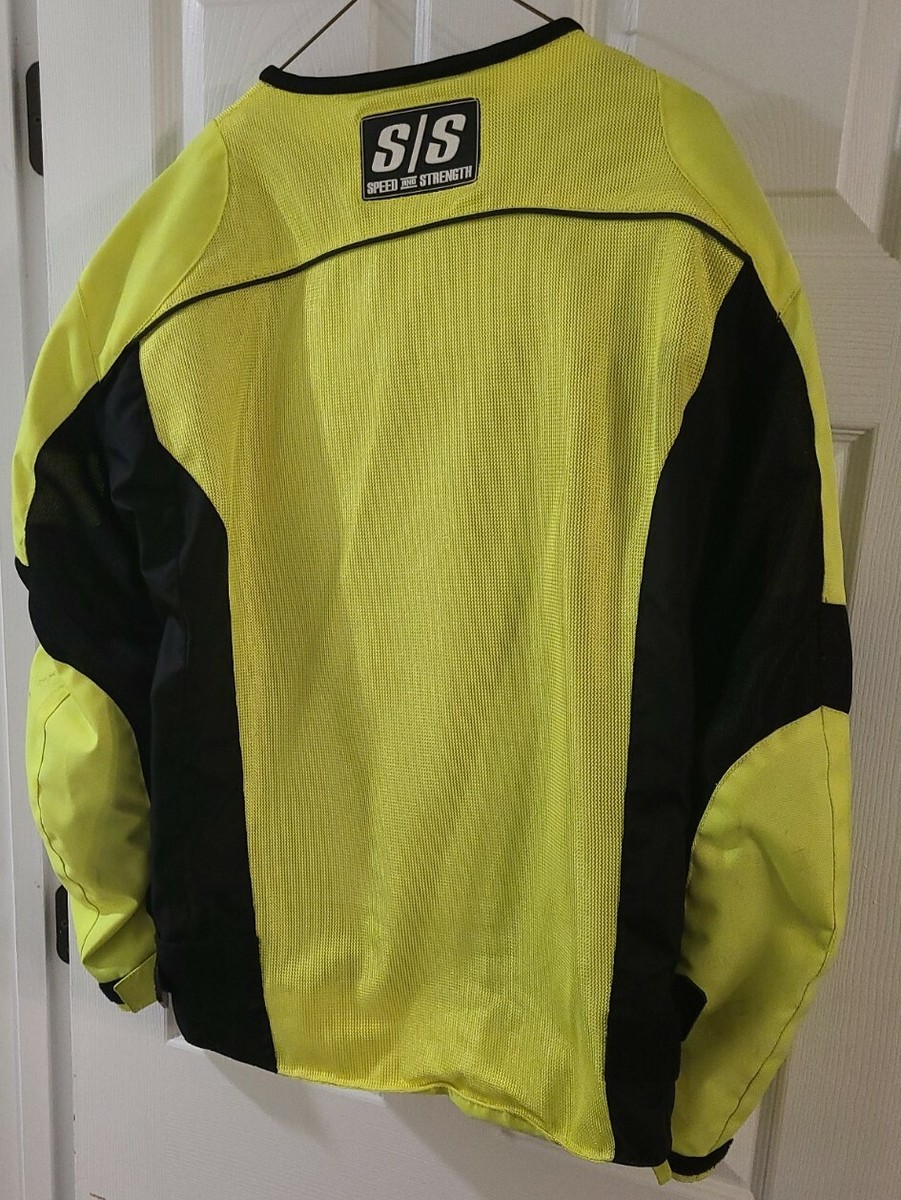 Speed & Strength S/S Motorcycle Jacket Safety Yellow & Black