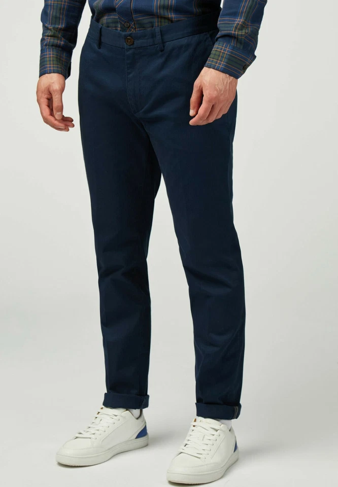 Ben Sherman – Pantalones Chino Skinny Stretch 1012756 Azul Nuevo Hombre SS25 - Imagen 4 de 4