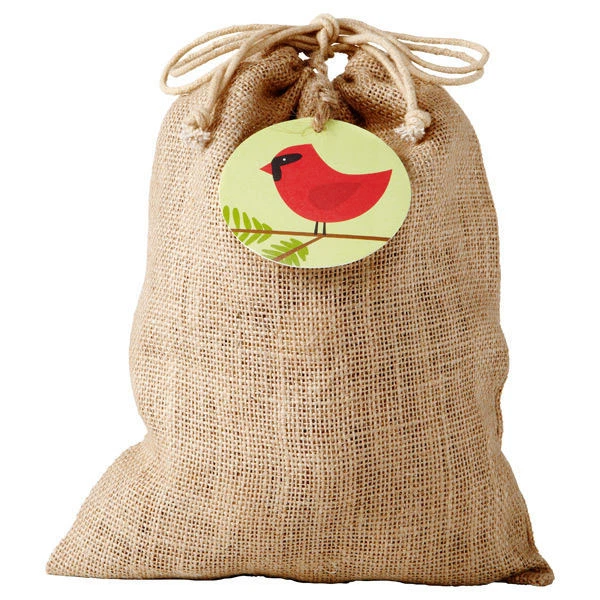 Bolsas de regalo grandes de yute de arpillera de 12" x 14" con cordones, paquete de 12 - elige el color Foto 2 de 2