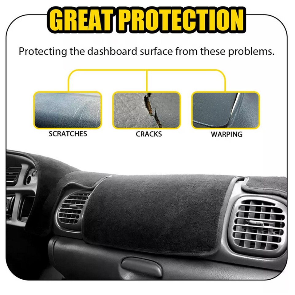 For Dodge Ram 1500 2500 3500 19982001 Dashboard Mat Dash Mat Car Dash