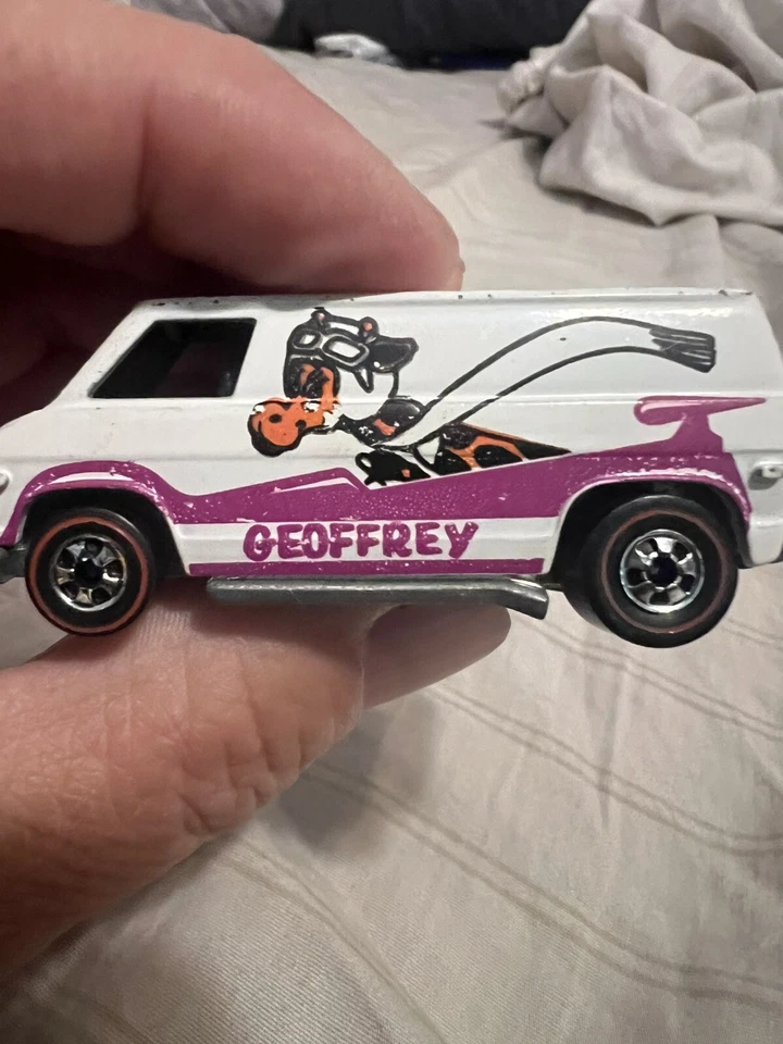 Mega raro Hot Wheel Redline Toys R Us Geoffrey Super Van 1974. Hecho en Hong Kong Foto 3 de 4