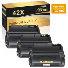 3PK Q5942X High Yield Toner Compatible With HP 42X LaserJet 4250 4350 4200 4240