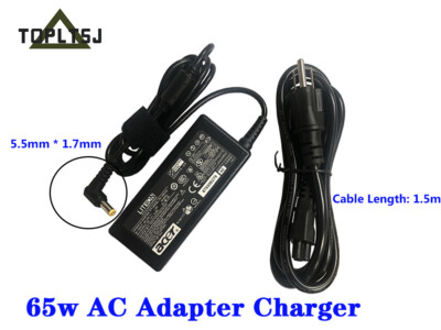 Acer G206HQLbd S240HL bd S275HL bmii S220HQL LCD Monitor 65W AC Adapter Charger