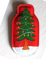 RARE 1950's TIN LITHO CLICKER CLACKER Christmas TOY NOISEMAKER Tree JAPAN MINT