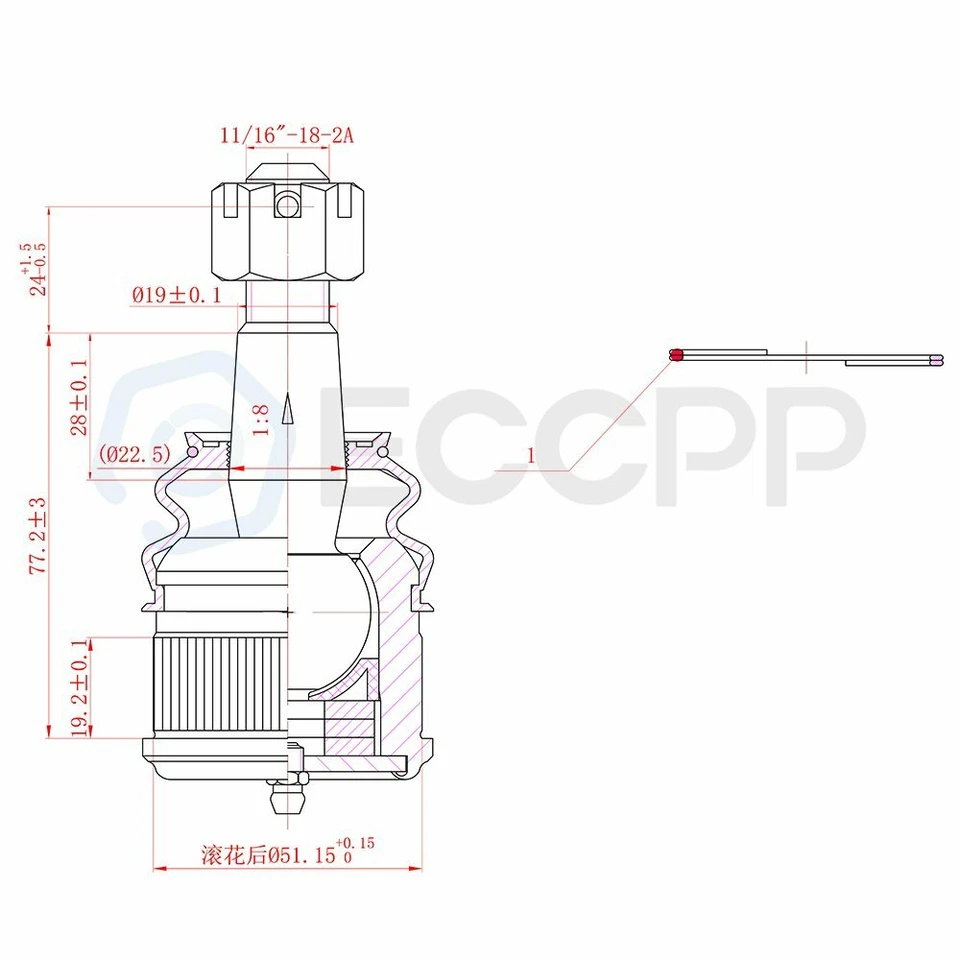 Kit de 12x rótulas de dirección delantera para Dodge Dakota 1991-1996 2x2 tracción trasera Foto 2 de 4