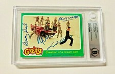 Topps Grease 1978 #71 Card Signed by John Travolta Pearl Tucci Ward Beckett BAS