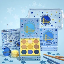 COLOURPOP X NBA GOLDEN STATE WARRIORS FULL COLLECTION PR SET - LIMITED EDITION