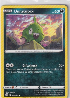 Pokemon Karte Weg des Champs Nr. 43/73 Unratütox deutsch