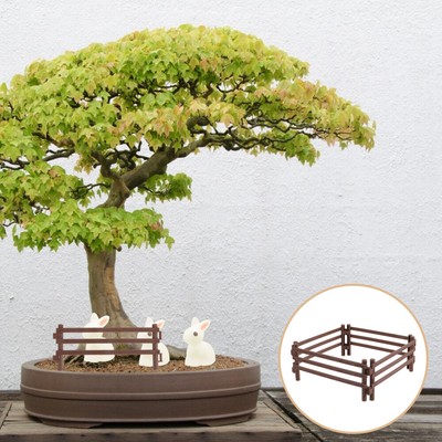 WOONEKY 50-teiliger Miniaturzaun Für Spielzeugfarm & Deko