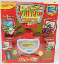 Etch-A-Sketch Wired Electronics RCA Plug  Play Toy Drawing Creativity