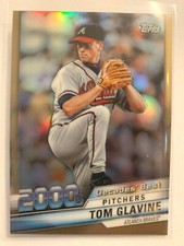 2020 Topps Series 1 Decades' Best Pitchers Gold Chrome Tom Glavine #DBC-77 Brave