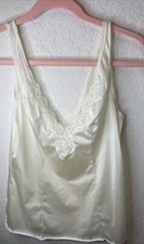 Vassarette Ivory Camisole Top Cami Tank SZ 34 Chest Measures 32  