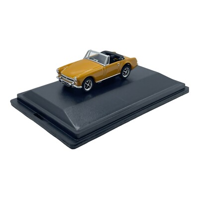 MG Midget Bronze Yellow with Black interior Diecast car 1:76 OO Scale Oxford