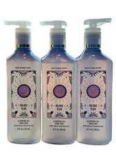 Bath & Body Works LOT of 3 Bottles Mojave Plum Cleansing Gel Hand Soap 8 oz
