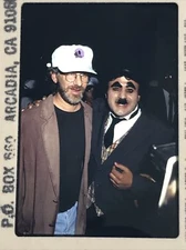1991 Steven Spielberg w/ Charlie Chaplin Celebrity Photo Transparency Slides ET