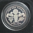 Chicago Bulls 1998 NBA Finals One Troy Ounce .999 Fine Silver Round /7,500