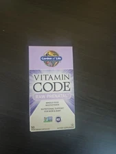 NIB Garden of Life Code Raw Prenatal Multivitamin Capsules for Women - 90 Count