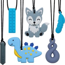 Chew Necklaces for Sensory Kids, Sensory Toys for Kids with Autism, ADHD, SPD