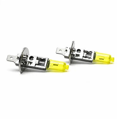2x Ampoules H1 12V 55W Jaune 3000K Halogène AntiBrouillard Auto Xenon Phare Auto - Photo 1/4