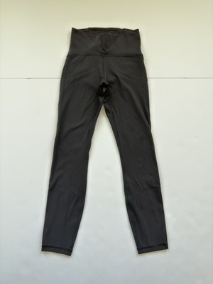 Lululemon Train Times Leggings Womens 4 Black 7/8 Crop High Rise Athletic Yoga