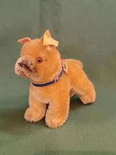 Plush Toy Steiff Boxer Dog Button Ears with Yellow Tag Made in Germany