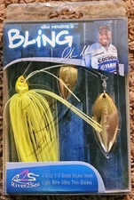 Autographed* River2Sea Ish Monroe Bling Double Willow Spinnerbait 3/8 Oz.