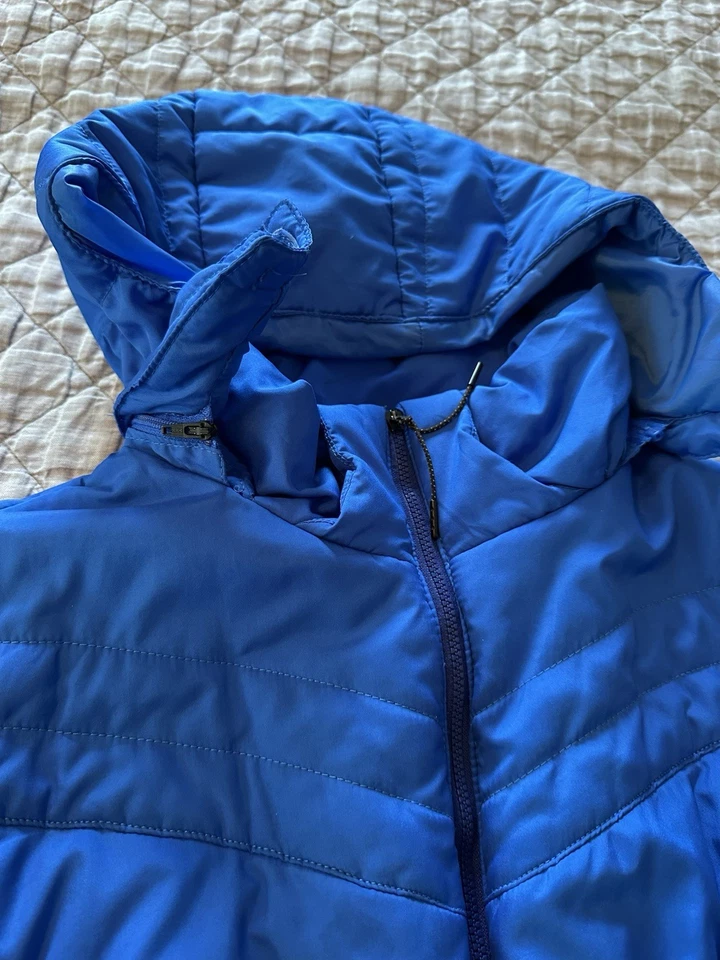 Nike Puffer Abrigo Chaqueta con Capucha Niños Grande Azul Real Bolsillos Cálido Cintura Elástica Foto 4 de 4