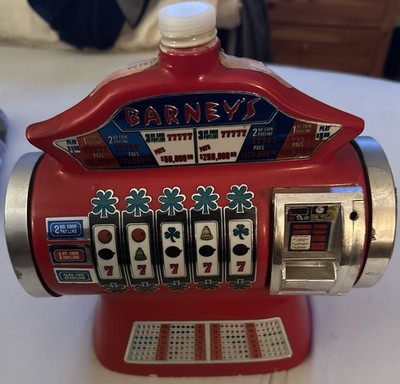 Jim Beam Barney's Casino Slot Machine Vtg 1978 Whiskey Bourbon Decanter Empty