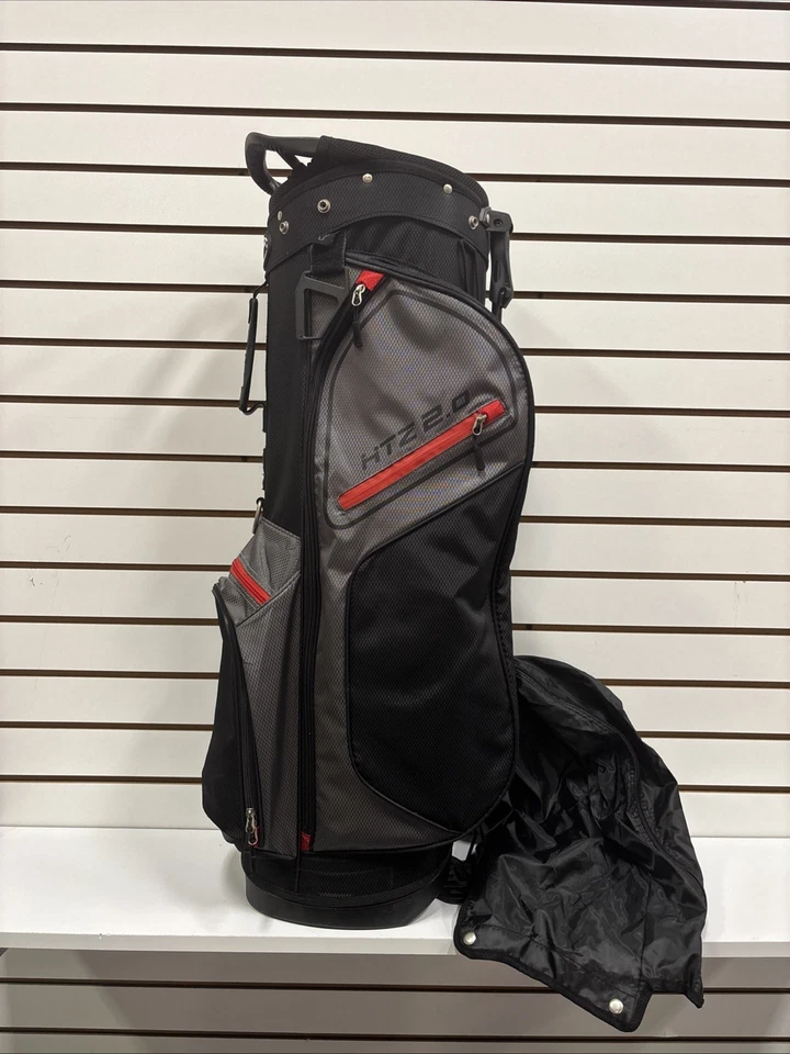 New Hot-Z Golf 2.0 Stand Bag 6 Way 5 Pockets W Rain Cover EXCELLENT CONDITION - Image 3 of 4