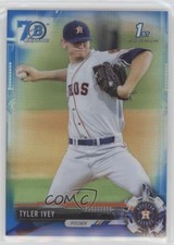 2017 Bowman Draft Chrome Blue Refractor 70th Anniversary 27/200 Tyler Ivey 5h0