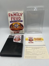 The All New Family Feud NES Game Cart, Sleeve, Box, Manual, Inserts - COMPLETE